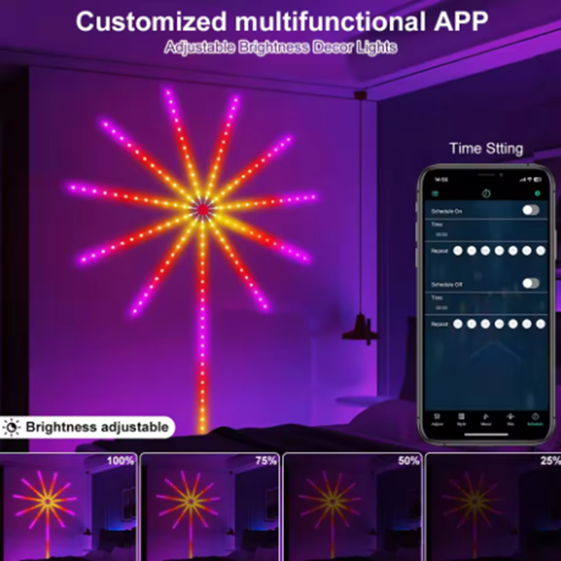 Home Decor Free App - NEW DC5V USB RGBIC Firework Neon