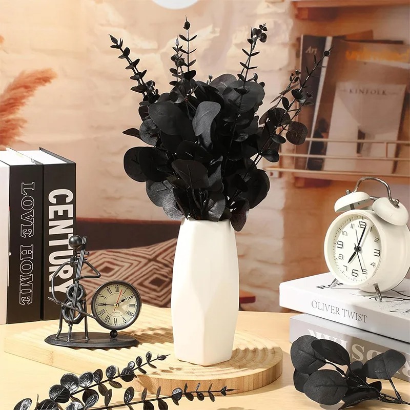 Black Eucalyptus Leaves Stems  - Pampas Grass Decor ulasan dan harga