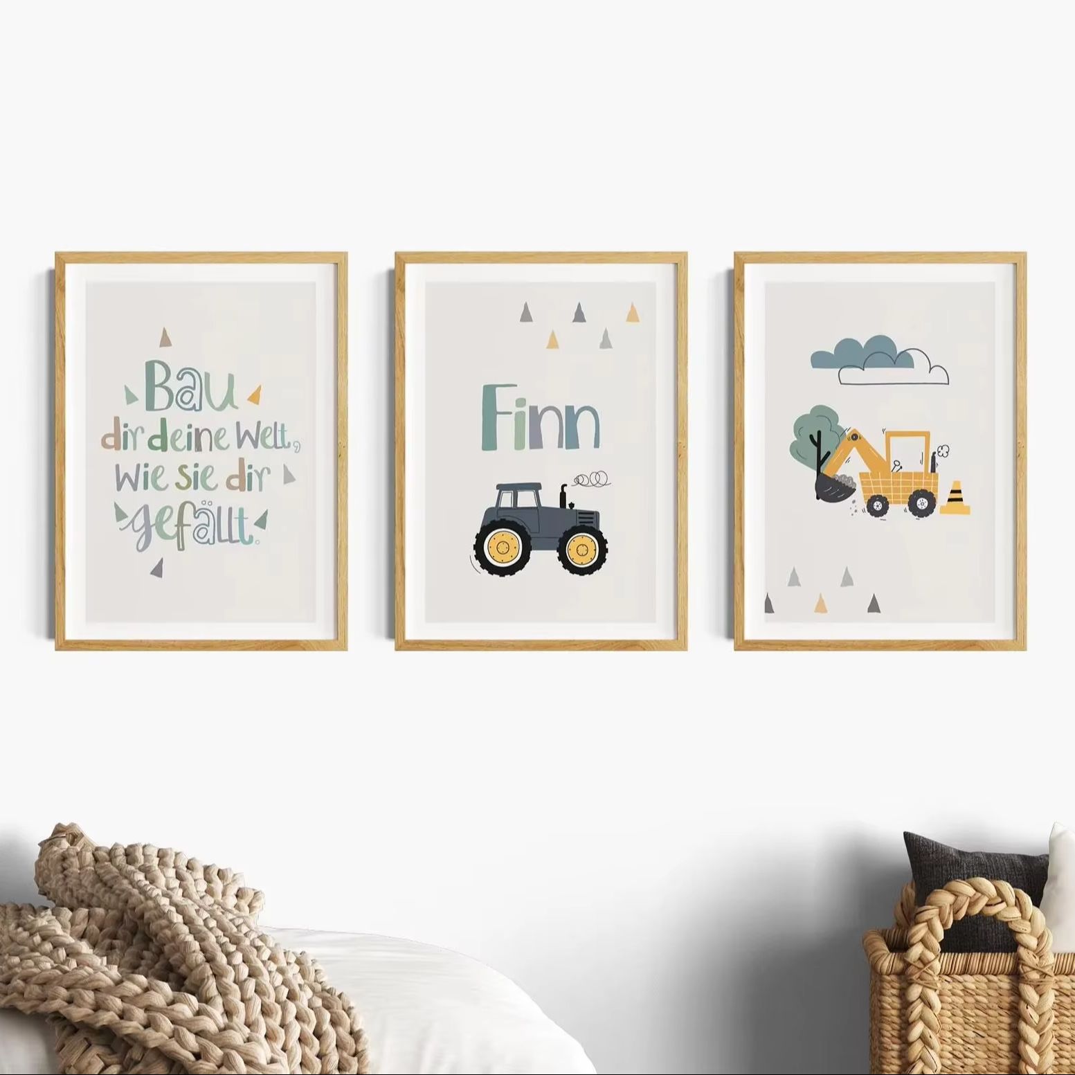 3pcs/set Cartoon Excavator Tra - Home Decor Theme ulasan dan harga