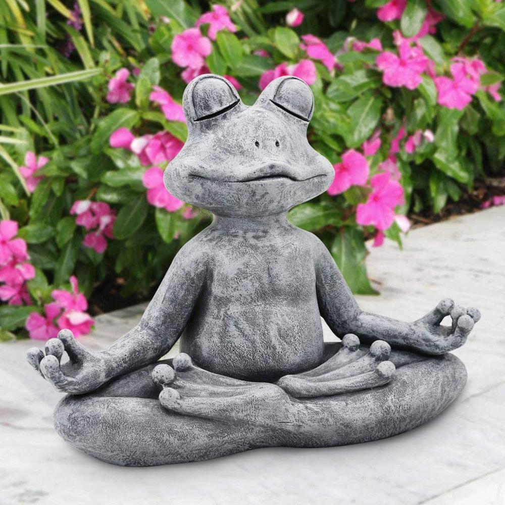 2023 Frog Figurine Resin Zen Y - Home Decor Za ulasan dan harga