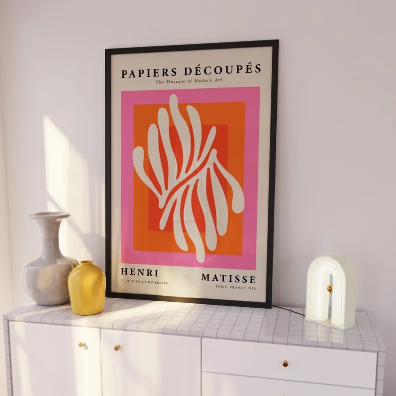 3pcsModern Orange  Bauhaus And - Home Decor Theme ulasan dan harga