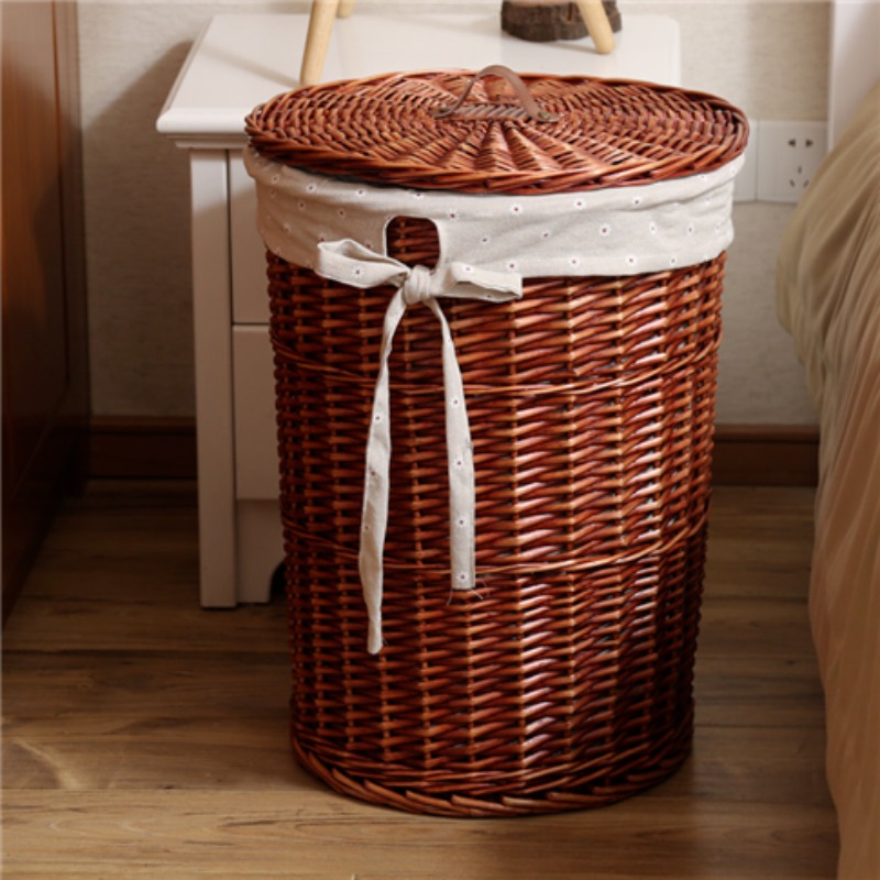 Vintage Style Rattan Woven Dir - Rattan Plant Basket ulasan dan harga