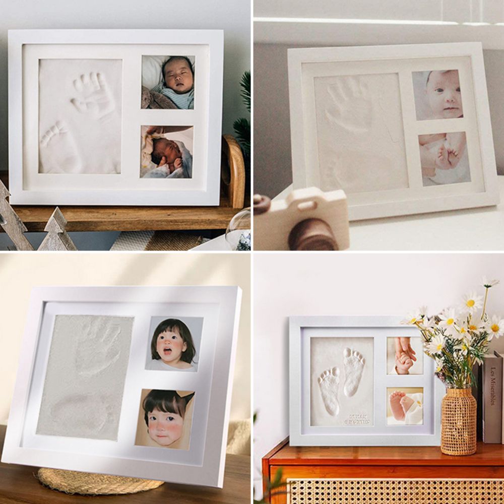 Imprint Clay Baby Hand and Foo - Bamboo Photo Frame ulasan dan harga