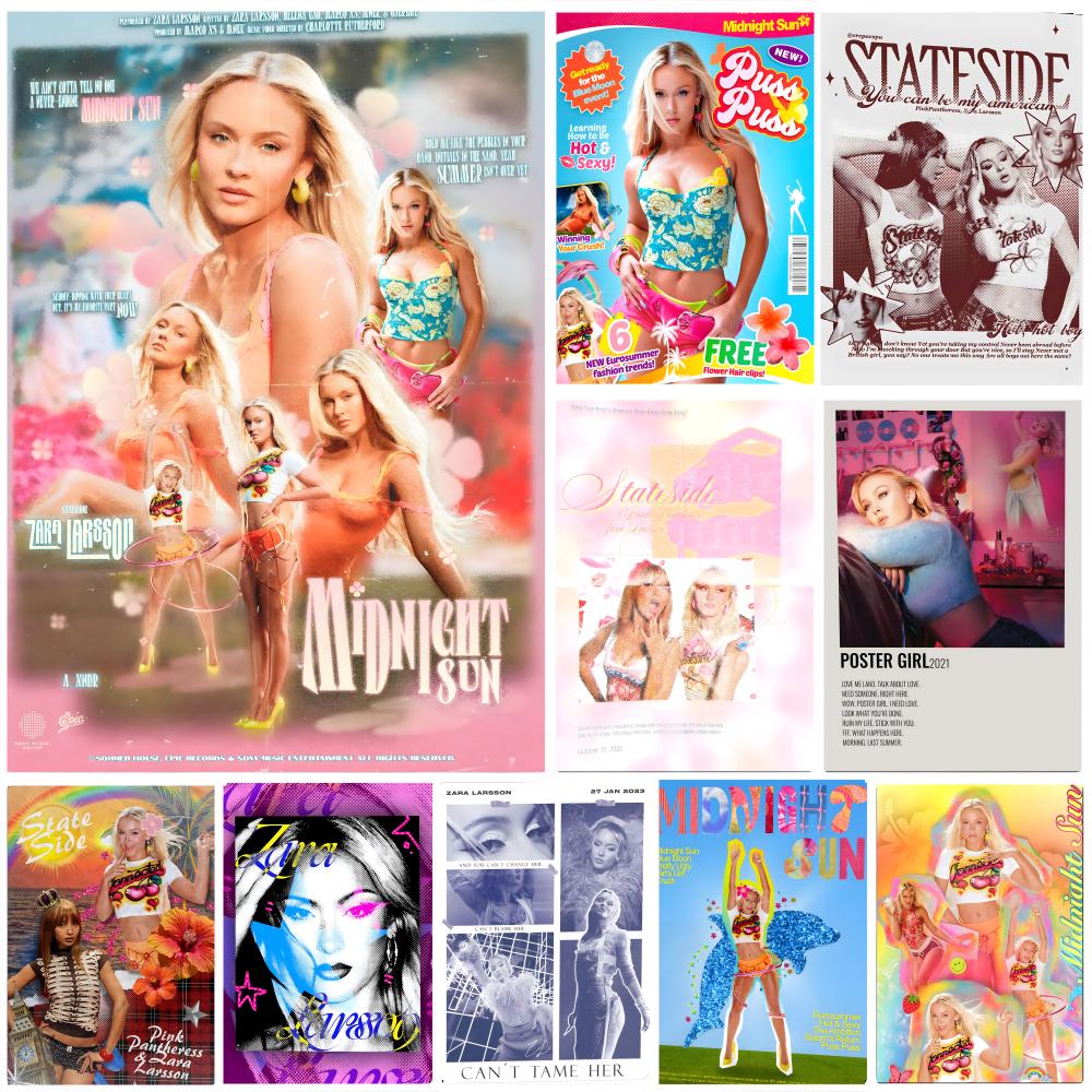 Singer Z-Zara L-Larsson Poster - Home Decor Za ulasan dan harga